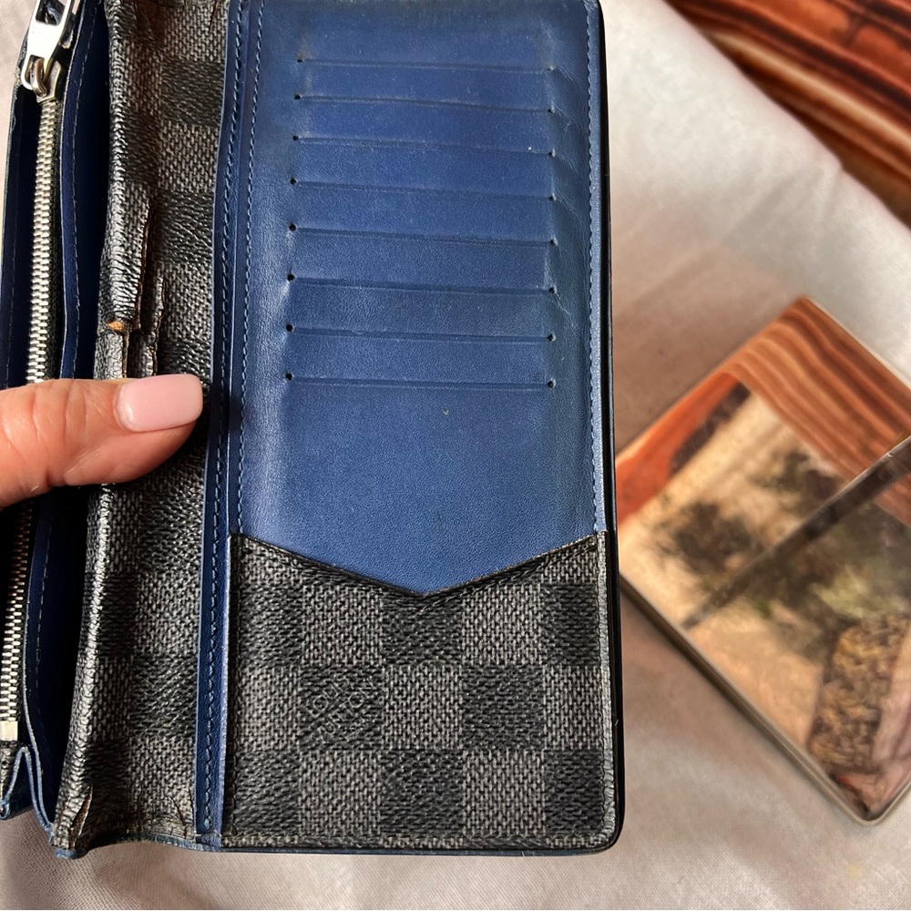 Louis Vuitton Checkered Long Black Wallet, Multiple Compartments and credit card - Picture 13 of 13